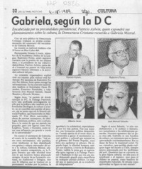 Gabriela, según la DC  [artículo].
