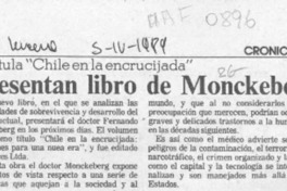 Presentan libro de Monckeberg  [artículo].