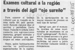 Examen cultural a la región a través del ágil "ojo sureño"  [artículo].