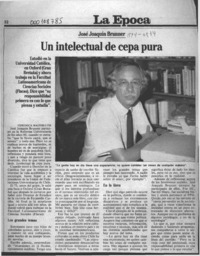Un intelectual de cepa pura