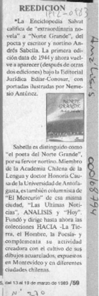 Reedición  [artículo].