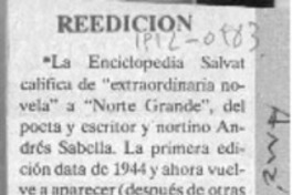 Reedición  [artículo].