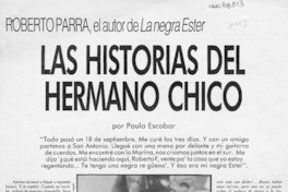 Las historias del hermano chico  [artículo] Paula Escobar.