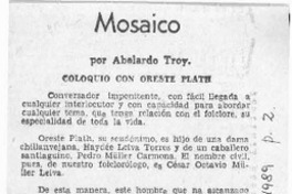 Mosaico  [artículo] Abelardo Troy.