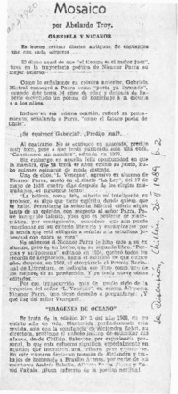 Mosaico  [artículo] Abelardo Troy.