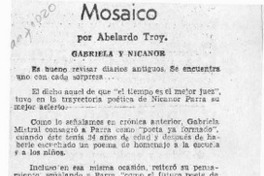 Mosaico  [artículo] Abelardo Troy.