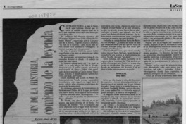 Fin de la historia, comienzo de la leyenda  [artículo] Tatiana Fasching.