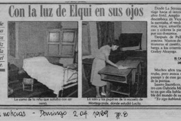 Con la luz de Elqui en su ojos  [artículo] T. F. B. M.