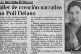 Taller de creación narrativa con Poli Délano