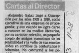 Cartas al director  [artículo] Leopoldo Lucero Serruys.