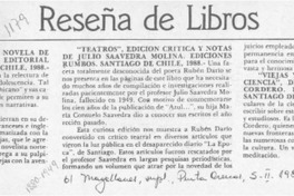 Reseña de libros  [artículo] Marino Muñoz Lagos.