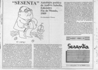 "Sesenta"  [artículo] Mardoqueo Cáceres.