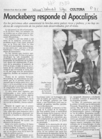 Monckeberg responde al apocalipsis  [artículo] Rodolfo Gambetti.