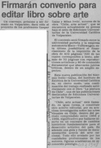 Firmarán convenio para editar libro sobre arte