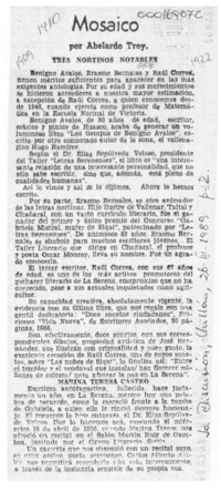 Mosaico  [artículo] Abelardo Troy.