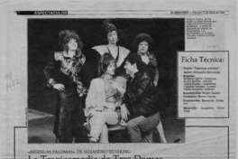 La tragicomedia de tres damas nada inocentes y algo estropeadas