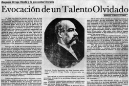 Evocación de un talento olvidado