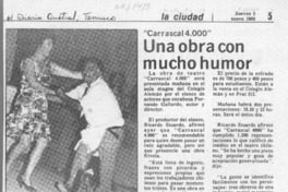 Una Obra con mucho humor