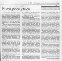 Pluma, pincel y telón