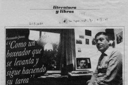 "Como un boxeador que se levanta y sigue haciendo su tarea"  [artículo] Ana María Foxley.