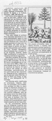 Cuentos mapuches de Chile