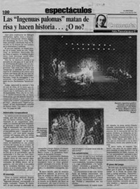 Las "Ingenuas palomas" matan de risa y hacen historia -- O no?