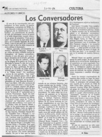 Los conversadores  [artículo] Filebo.