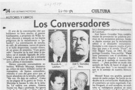 Los conversadores  [artículo] Filebo.