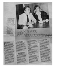 Escritores becados a regiones