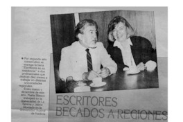 Escritores becados a regiones