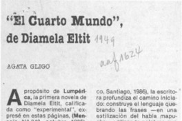 "El cuarto mundo", de Diamela Eltit