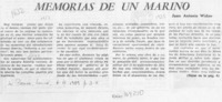 Memorias de un marino
