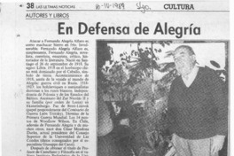 En defensa de Alegría  [artículo] Filebo.