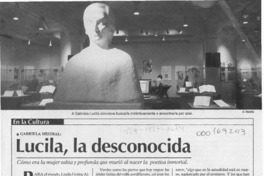 Lucila, la desconocida  [artículo] C. F.