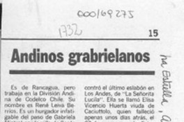 Andinos gabrielanos  [artículo].