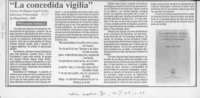"La concedida vigilia"
