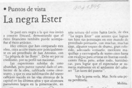 La negra Ester