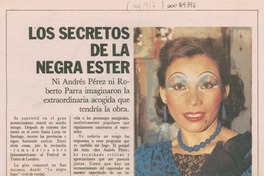 Los secretos de La Negra Ester