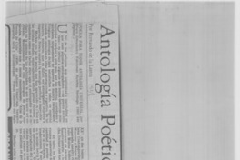 Antología poética