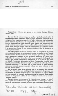 El otro que existe en ti, sueños  [artículo] Doris Banchik.