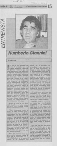 Humberto Giannini