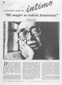 Clodomiro Almeyda íntimo, "Mi mujer se volvió feminista"  [artículo] Jacqueline Tichauer.