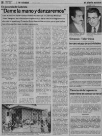 "Dame la mano y danzaremos"