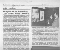 El legado de un humanista, Juan Gómez Millas (190087)