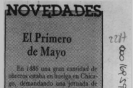 El Primero de Mayo  [artículo].