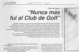"Nunca más fui al Club de Golf"  [artículo] Milena Vodanovic.