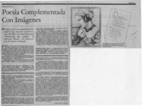 Poesía complementada con imágenes  [artículo] Isabel Cruz de Aménabar.