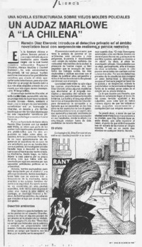 Un audaz Marlowe a "la chilena"