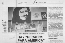 Hay "Recados para América"