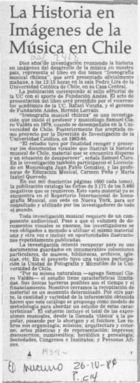 La Historia en imágenes de la música en Chile